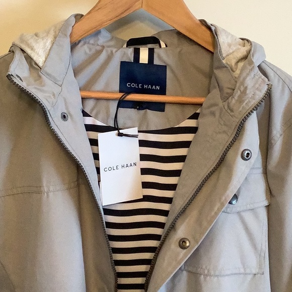 Cole Haan Men’s Spring Hooded Jacket Size S Brand New - Picture 3 of 7